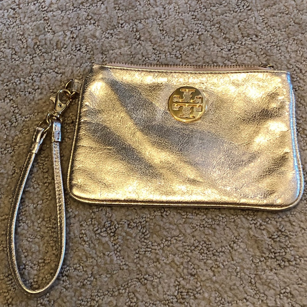 Tory Burch Gold Wristlet